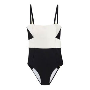 NWT Summersalt the Sunbather one piece swimsuit in sea urchin and white sand